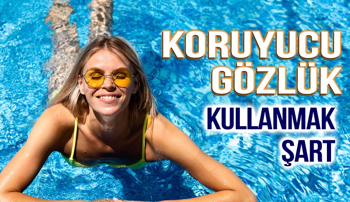 Havuzda Koruyucu Gözlük Kullanmak Şart