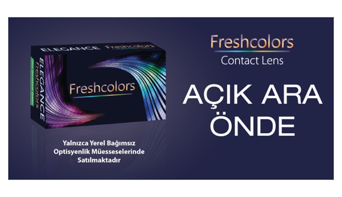 Freshcolors Renkli Lensler Açık Ara Önde