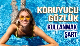 Havuzda Koruyucu Gözlük Kullanmak Şart