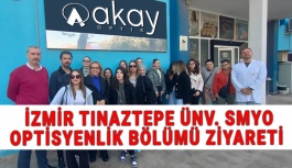 İzmir Tınaztepe Üniversitesi SHMYO Optisyenlik Bölümü Akay Rx Laboratory Ziyareti